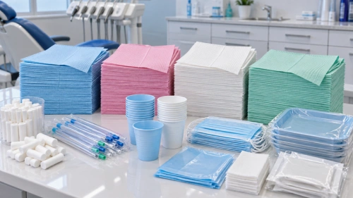 01 dental consumables range disposable dental bibs