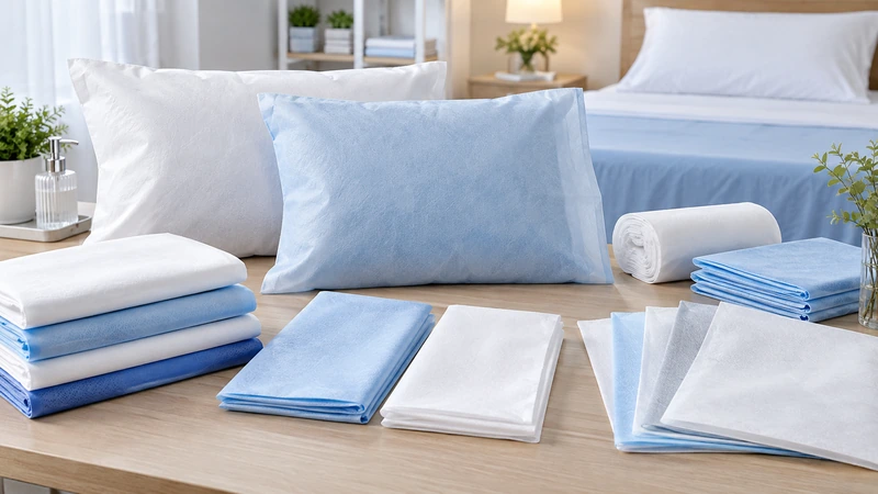 01 disposable bedding range nonwoven pillowcases