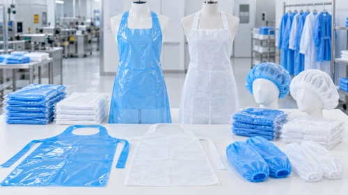 01 workplace kit disposable apron cap sleeve cover