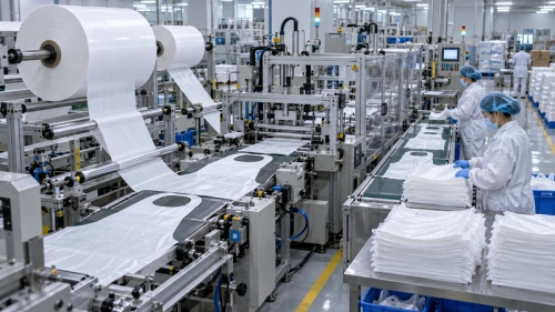 02 disposable apron production line output