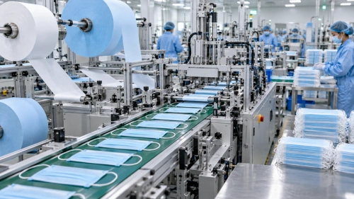 02 face mask production line output