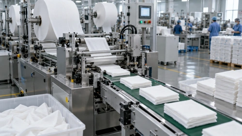 02 face towel production line output