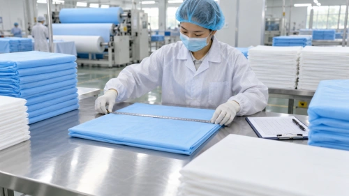 03 quality inspection disposable bed sheets