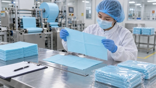 03 quality inspection disposable dental bibs