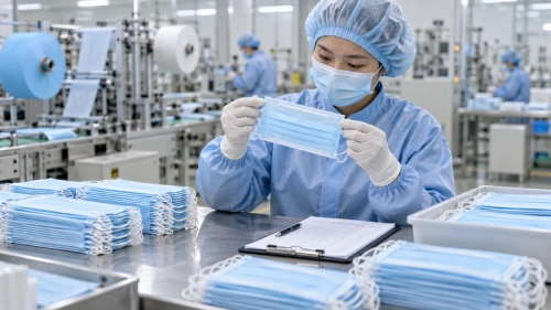 03 quality inspection disposable face masks