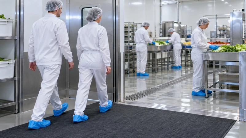 04 food facility entrance shoe cover application