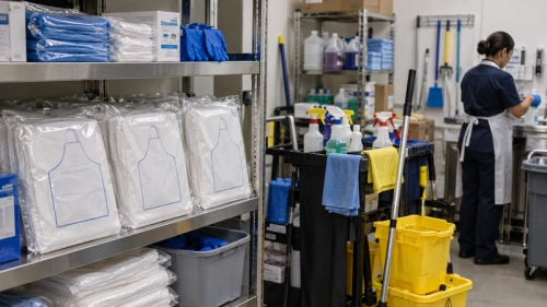 05 cleaning service disposable apron supply