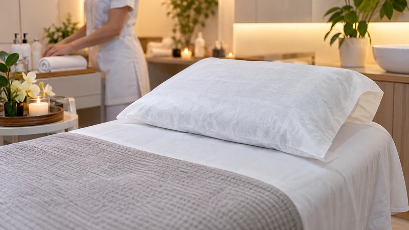 05 treatment provider disposable pillowcase application