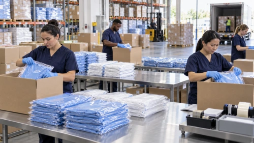 06 surgical gown packing and fulfillment